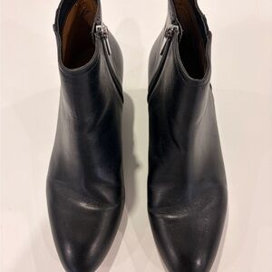 Coach Black Leather Ankle Booties